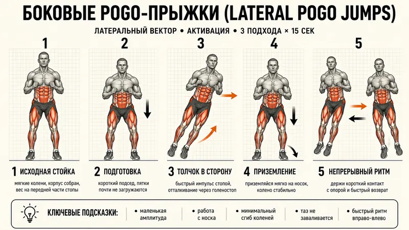 Боковые Pogo-прыжки