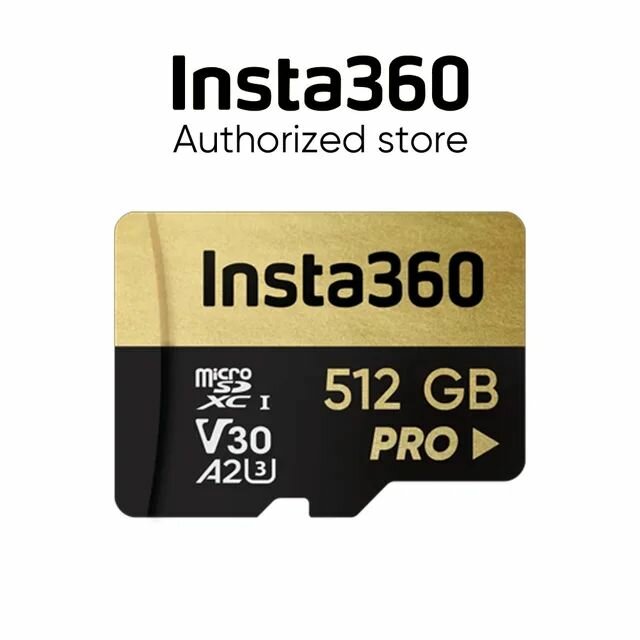Карта памяти Insta360 512GB Memory Card Micro SD (3/A2/V30) CINSBAVM — карты памяти