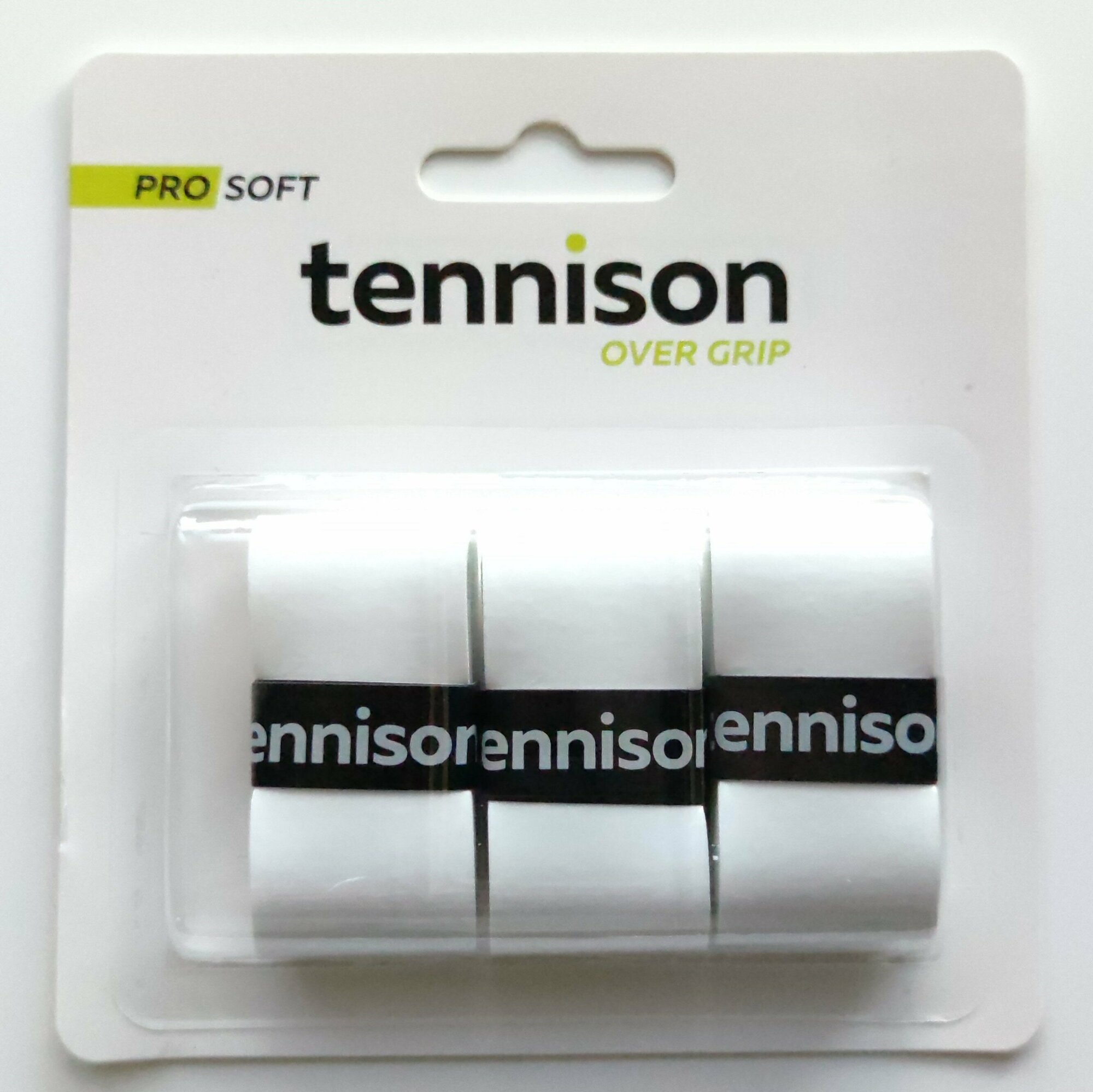Намотка для падел/теннис ракетки Tennison Pro Soft, белая, 3 штуки в наборе — намотки