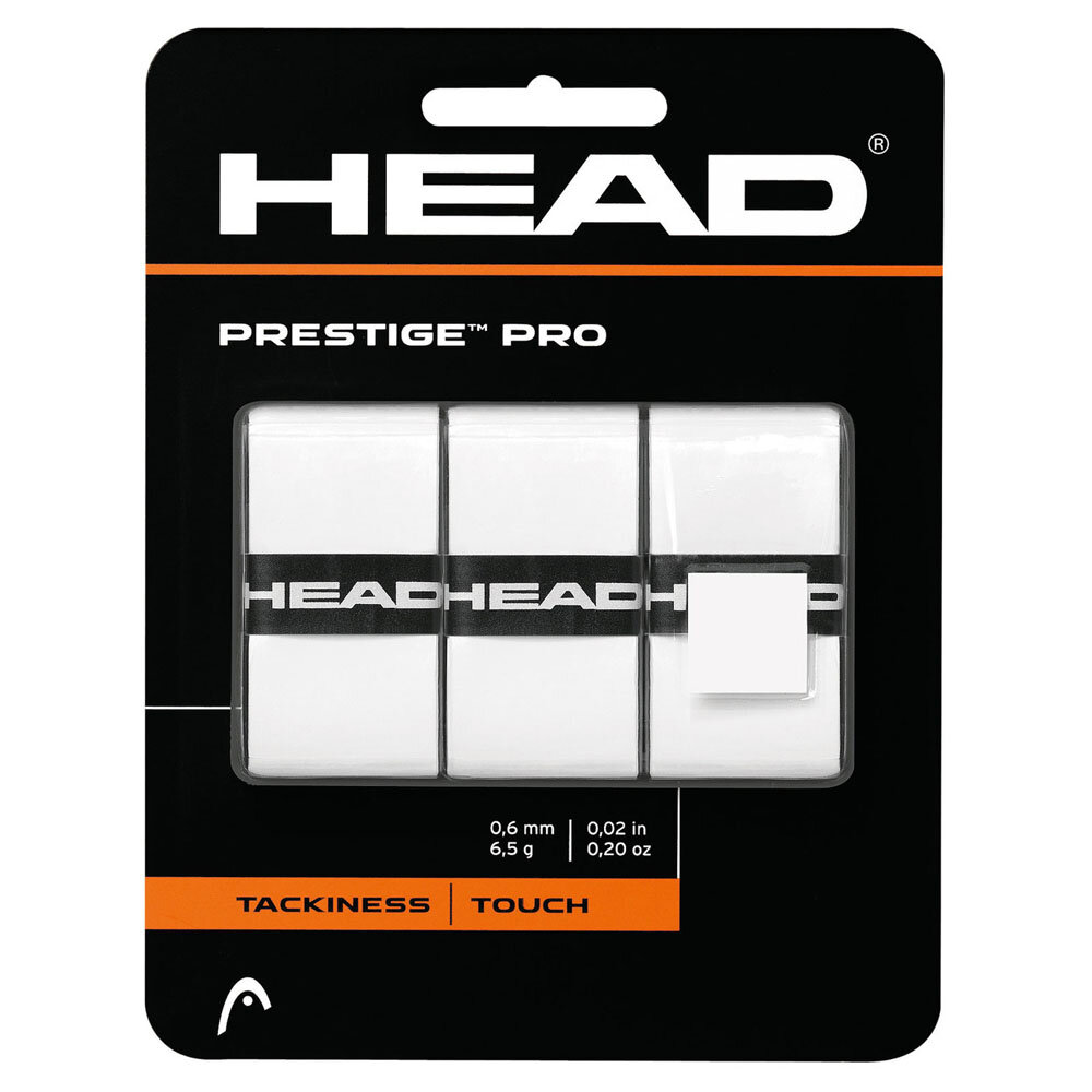 Овергрипы для теннисной ракетки Head Prestige Pro 282009-WH, упаковка 3 шт, белые — намотки