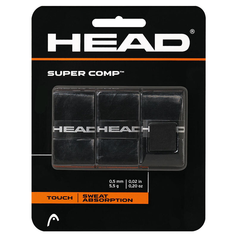 Овергрипы Head Super Comp 285088-BK, 3шт, черный — намотки