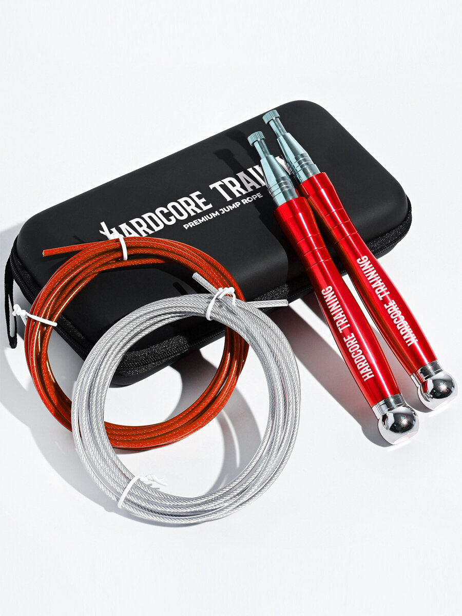 Скоростная скакалка Hardcore Training Premium Adjustable Speed Rope — скакалки