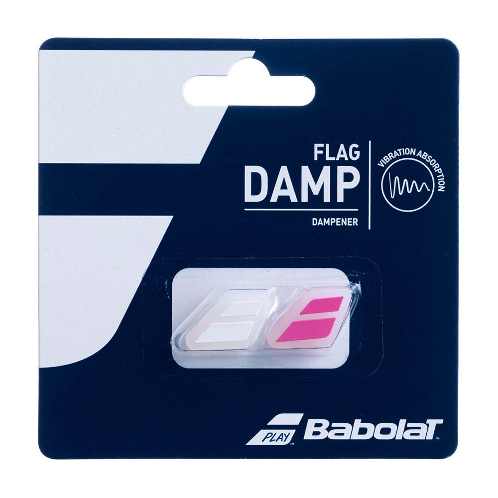 Виброгасители BABOLAT Flag Damp 700032-184, упаковка 2 шт, белый/розовый — аксессуары для ракетки